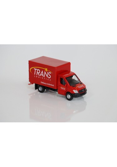 Welly 1:36 Ölçek Çek Bırak Mercedes Sprinter Kargo Aracı Kırmızı