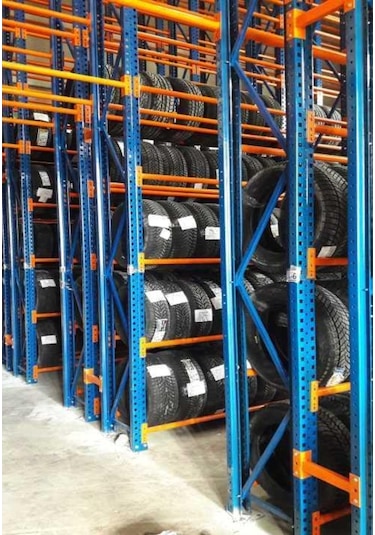 Rafburada Rafburada® 4 Katlı Lastik Rafı, Lastik Istifleme Rafı.