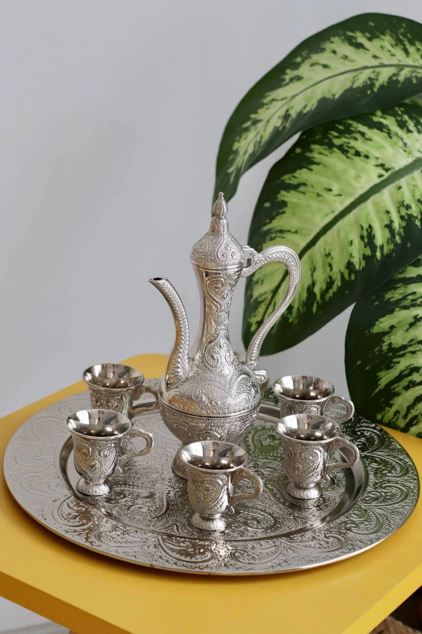 Payitaht 8 Parça Zemzem Takımı Gümüş Renk