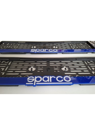 Sparco Mavi Takmatik Standart Plakalık 2li