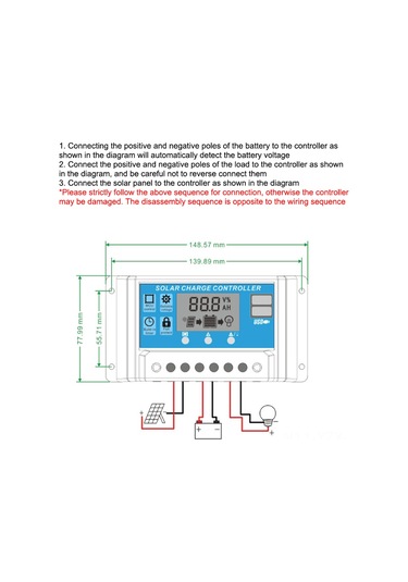 Yaozixa 30a Pwm Güneş Kontrolörü 12v/24v Otomatik Tanıma Led Ekranlı 5v/2a Usb Çıkışı Güç Yönetimi