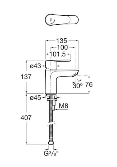 Roca A5D054FC0K Victoria Banyo Batarya Seti 3'lü Krom