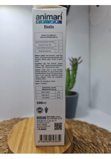 Animari Biotin Malt Paste 100ml Kedilerde Deri Tüy Ve Tırnak