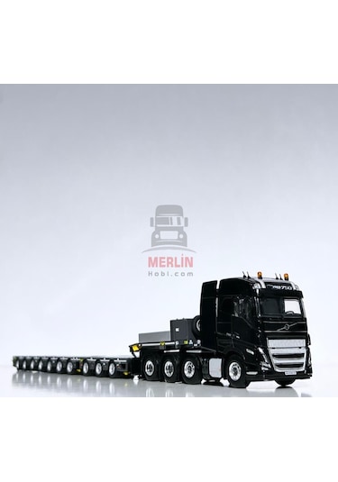 1/50 Volvo Fh5 8x4 750hp + Low Loader 10 Aks -broshuıs - Lowbed