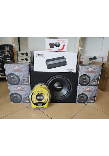 Paket Ses Sistemi Cadence 20 Cm 120 Rms Seti 5 Kanallı Akgöz