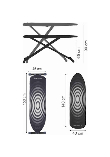 Devecioğlu Harbinger Mm148 Ankaboard Ütü Masası Silikon Ütü Altlığı Hediye