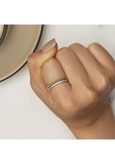 Fastbuy S925 Sterling Silver Platinum-plated Zircon Çift Katmanlı Yanaklı Yanaklı Yanaklı Yanaklı Yanaklı Yanaklı Yanaklı Ya Çok Renkli