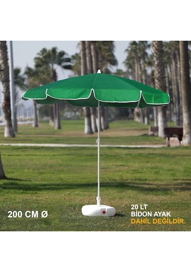 Yeşil Plaj Şemsiyesi 200 Cm Ø