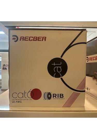 Reçber Cat 6 Halogen Free U/utp Sl400 23 Awg 305 Metre Sarı