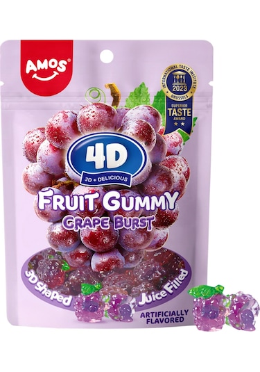 4d Fruit Gummy Grape Burst 54g