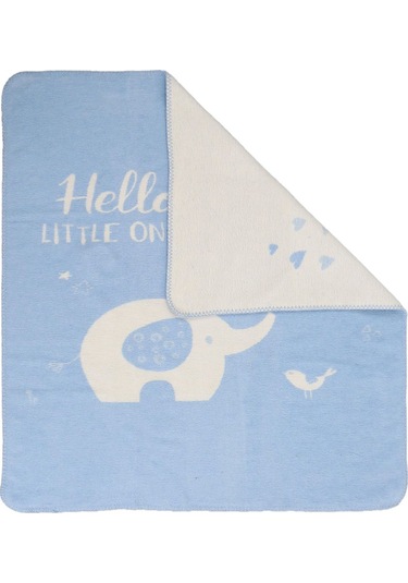 Yumuşak Bebek Çocuk Battaniyesi Mevsimlik 90x100 Cm Sb 885 Mavi
