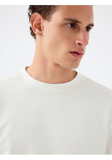 Loft Beyaz Erkek Sweatshirt Lf2037183 Beyaz