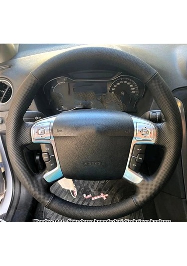 Ford Mondeo Ve Smax 2009 - 2014 Araca Özel Direksiyon Kılıfı Nokt Siyah