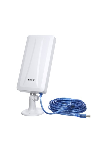 Wezone 150mbps 802.11b/g/n Usb Wifi Alıcısı, Yüksek Güçlü Kablosuz Sinema Zenginleyici, Masaüstü Bilgisayar İçin Ap Dönüştürücü, 5m Kablolu Abs Kasa