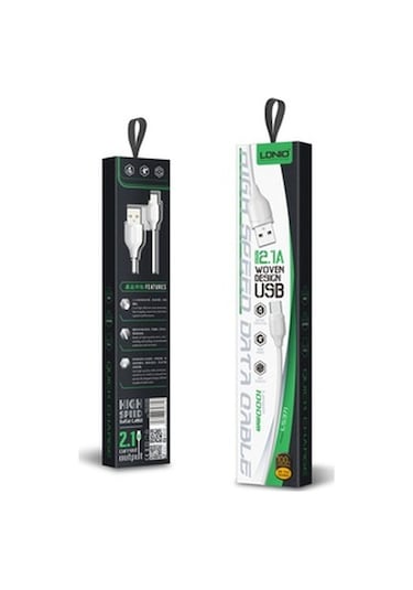 Ldnıo LS371 1 M Lightning Yüksek Hızlı Şarj Kablosu