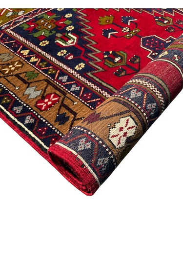 El Dokuma Sıfır Büyük Yahyalı Halısı 133x235 Lacivert Yün Halı