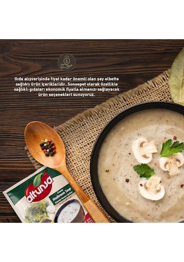 Altunsa Hazır Kremalı Mantar Çorbası 60 Gr 12 Li Paket