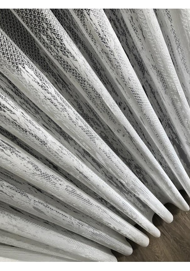 Tül Perde Etek Alev Desen 17762 Örme Kumaş Çok Renkli