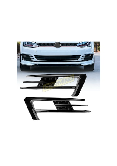 Volkswagen Golf 7 Sis Farı Çerçevesi Piano Black  2014-2017