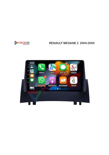 RENAULT MEGANE 2 ANDROİD MULTİMEDYA 2_32 KABLOSUZ CARPLAY