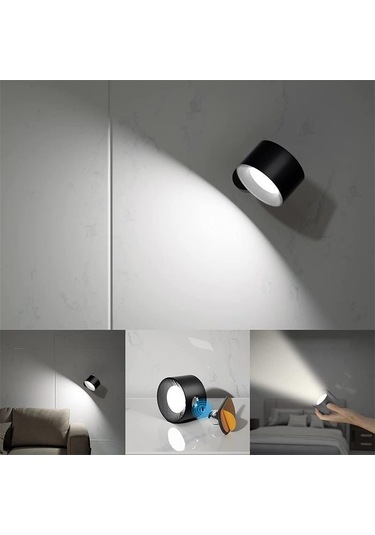 Ximistore9 Siyah Modern Tutturucu Duvar Lambası - Yatak Odası Okuma Işığı, Kompakt Ve Dayanıklı, Ev Dekoru İçin Pratik Kullanim Diğer