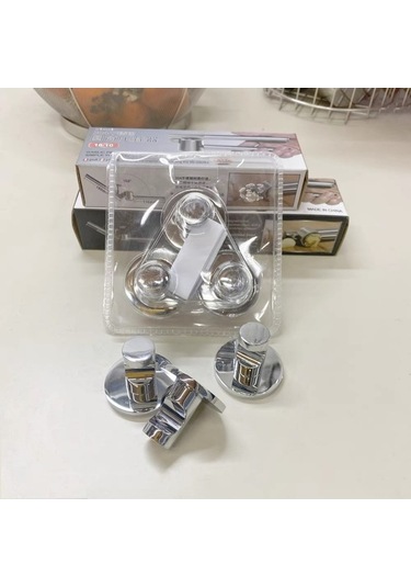 Besthome1 3 Adet Banyo Duvar Kancağı, 2 Kg Yük, Otomatik Yapışkan, Zink Metal, Siyah Renk Siyah