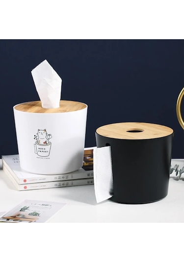 B-doku Saklama Kutusu Büyük Kapasiteli Peçete Kutusu Ev İçin Yaygın Olarak Kullanılan Plastik Rulo Kağıt