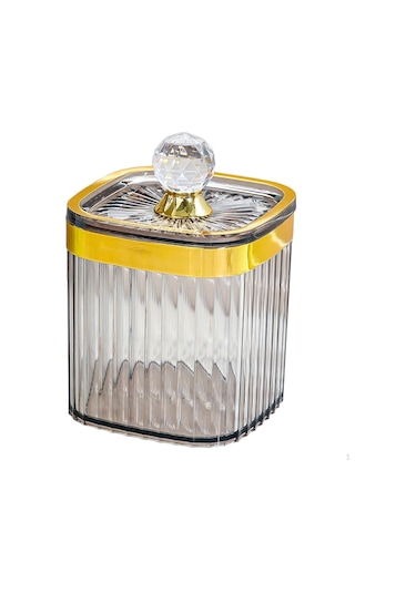 Gri Hava Geçirmez Saklama Kavanozu Kahve Fındık Kapaklı Teneke Kutu Kiler Organizasyonu Yiyecek