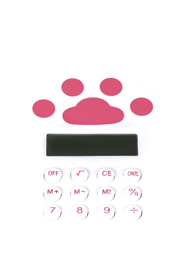 Hesap Makinesi - Pati Desen Beyaz