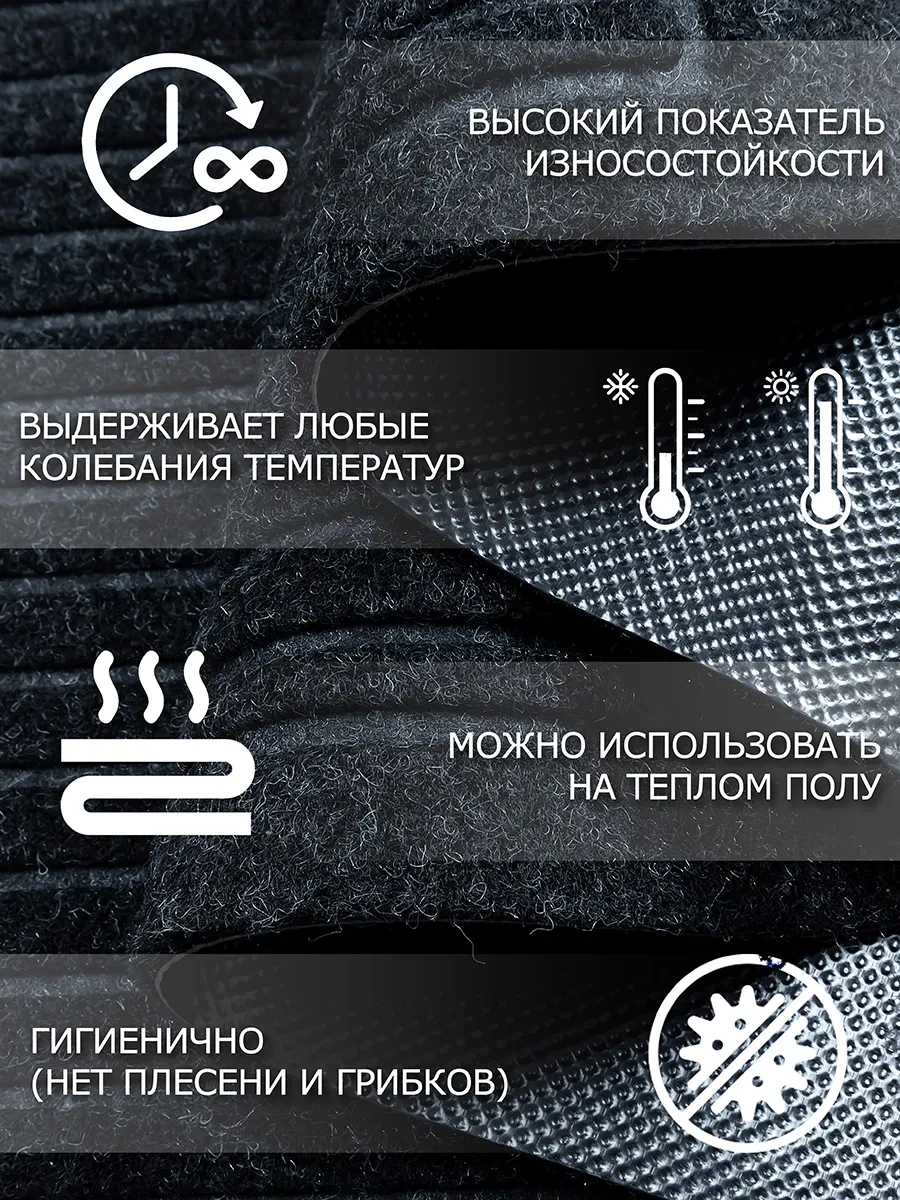 Home Nikki Kapı Önü Paspası, Kauçuk, 60x90 274416086 Siyah