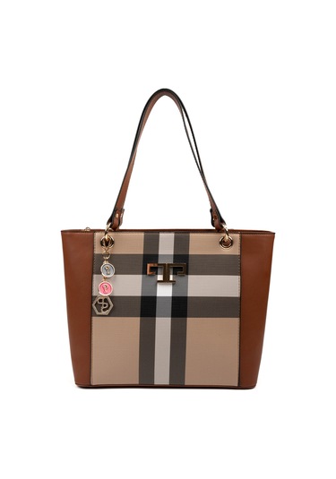 Silver Polo Kadın Omuz Çanta 1176 Bej - Taba