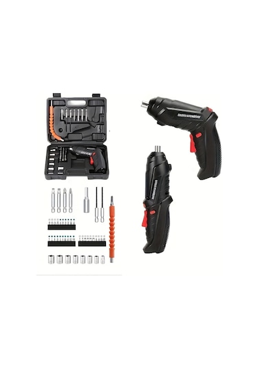Tcherchi MQ56548 Elektrikli Şarjlı Çok Fonksiyonlu Tornavida Seti 48 Parça