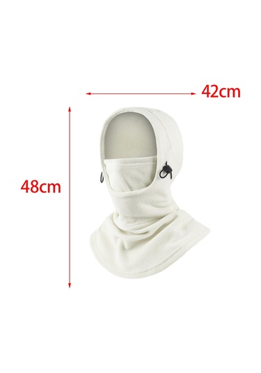 Suntek Kış Balaclava Termal Sıcak Başlık Yürüyüş Beyaz Beyaz