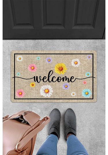 Evaşk Kapı Önü Paspası Vinil Kaymaz Tabanlı 45 X 70 Evaşkdm12109