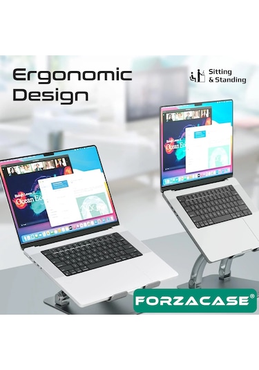 Laptop Standı Katlanabilir Masaüstü Açı Ayarlı Alüminyum - Fc810