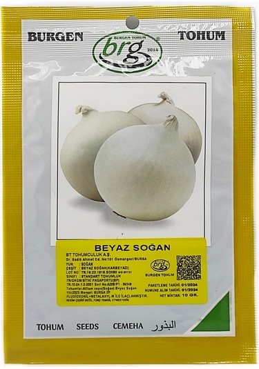 Bt Beyaz Soğan Tohumu 10 Gr Karbeyazı