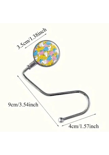 Masaya Takılabilen Çanta Askısı Çanta Tipi Pratik Metal Çanta Kan Ahşap - Siyah