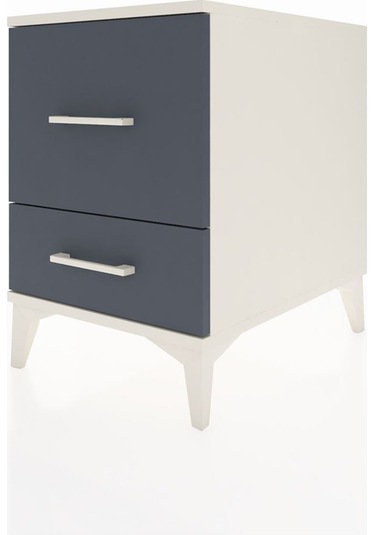 Kronos Komodin 2 Çekmeceli 44x59x64 Aytaşı-antrasit Aytaşı