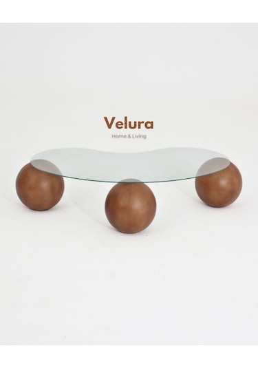 Modern Orta Sehpa & Küre Sehpa & Top Sehpa & Cam Sehpa Ceviz