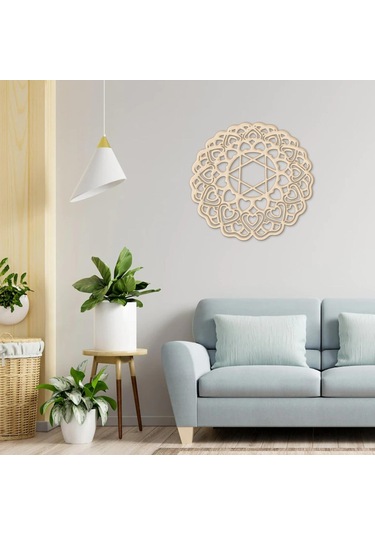 Homyl Yoga Düğün Dekorasyon Için Ahşap Duvar Heykel Kalp