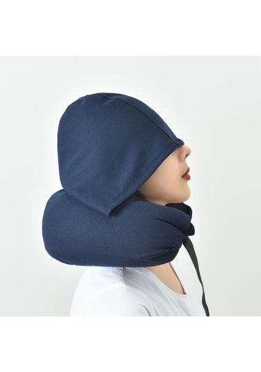 Suofeng Tam Pamuk U-şekilli Boyun Yastığı, Seyahat Ve Ofis İçin, Boyun Desteği, Hafif Tasarım, Lacivert Renk Diğer