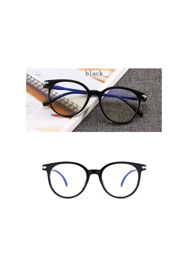 Mavi Anti-radyasyon Anti- Bilgisayar Oyun Koruma Gözlük Siyah