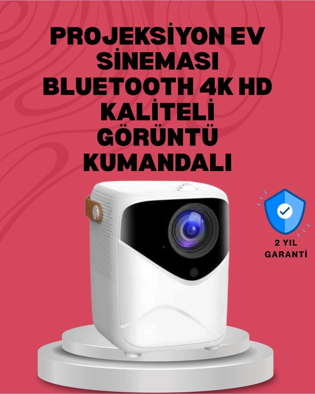 Wızard Android Sistemli Mini Projektör Uygulama Destekli Akıllı Kullanım-113372
