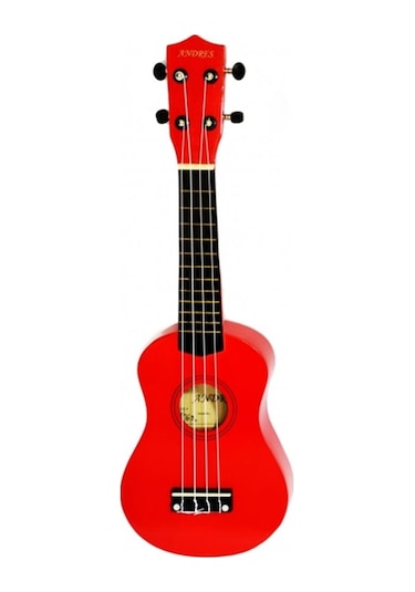 Andres Soprano Ukulele Kırmızı