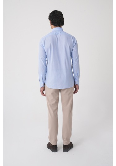 Bisse Erkek Regular Fit Uzun Kol Açık Mavi Gömlek Gmktn250016 33 Açik Mavi