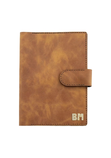 A5 Defter Ve Ajanda Kılıfı - %100 Rainbow Deri - Ko10001 - Camel Camel
