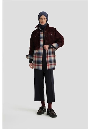 Armine Beli Apoletli Palazzo Pantolon 24kh2722 Lacivert Lacivert