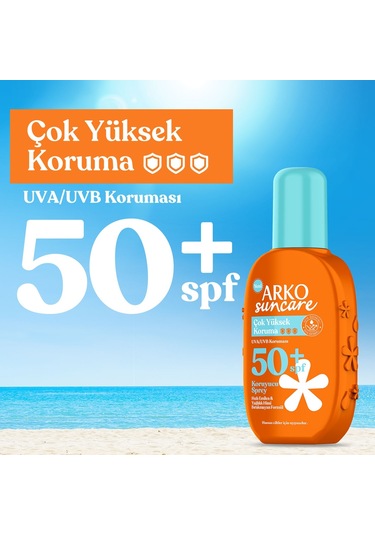 Arko Suncare Çok Yüksek Korumalı Vücut Güneş Spreyi SPF50+ 200 ML