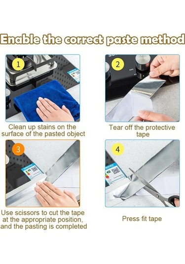 Pazly Alüminyum Folyo Su Geçirmez Bant, 5cmx20m, Isı Yalıtım Ve Anti-kalıp Bant