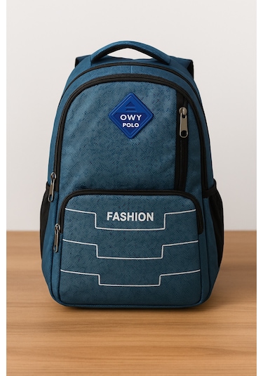 Owyon Polo Fashion Okul Sırt Çantası Yeni Sezon -mavi